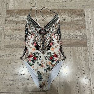 NWT CAMILLA V NECK HIGH LEG ONE PIECE “SHAKESPEARS GARDEN”